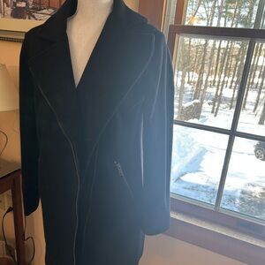 Old Navy Women's Black mid length Pea Coat New condition!!